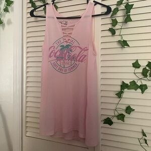 ✨pink coca-cola tank